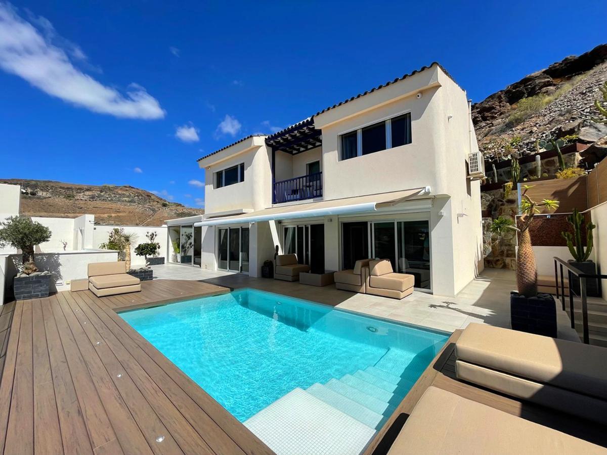 Luxury Villa Morelli With Seaview & Heated Pool Maspalomas  Eksteriør billede