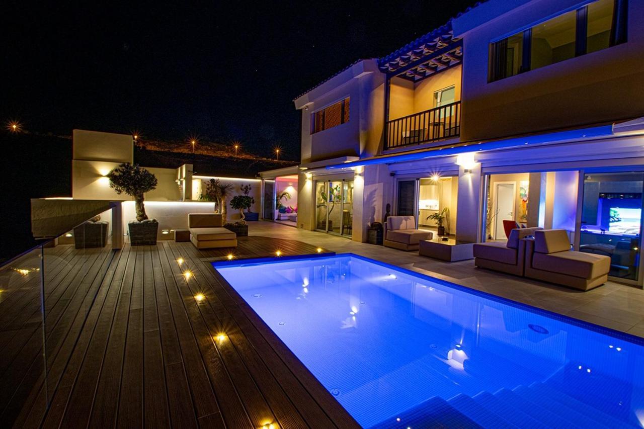 Luxury Villa Morelli With Seaview & Heated Pool Maspalomas  Eksteriør billede